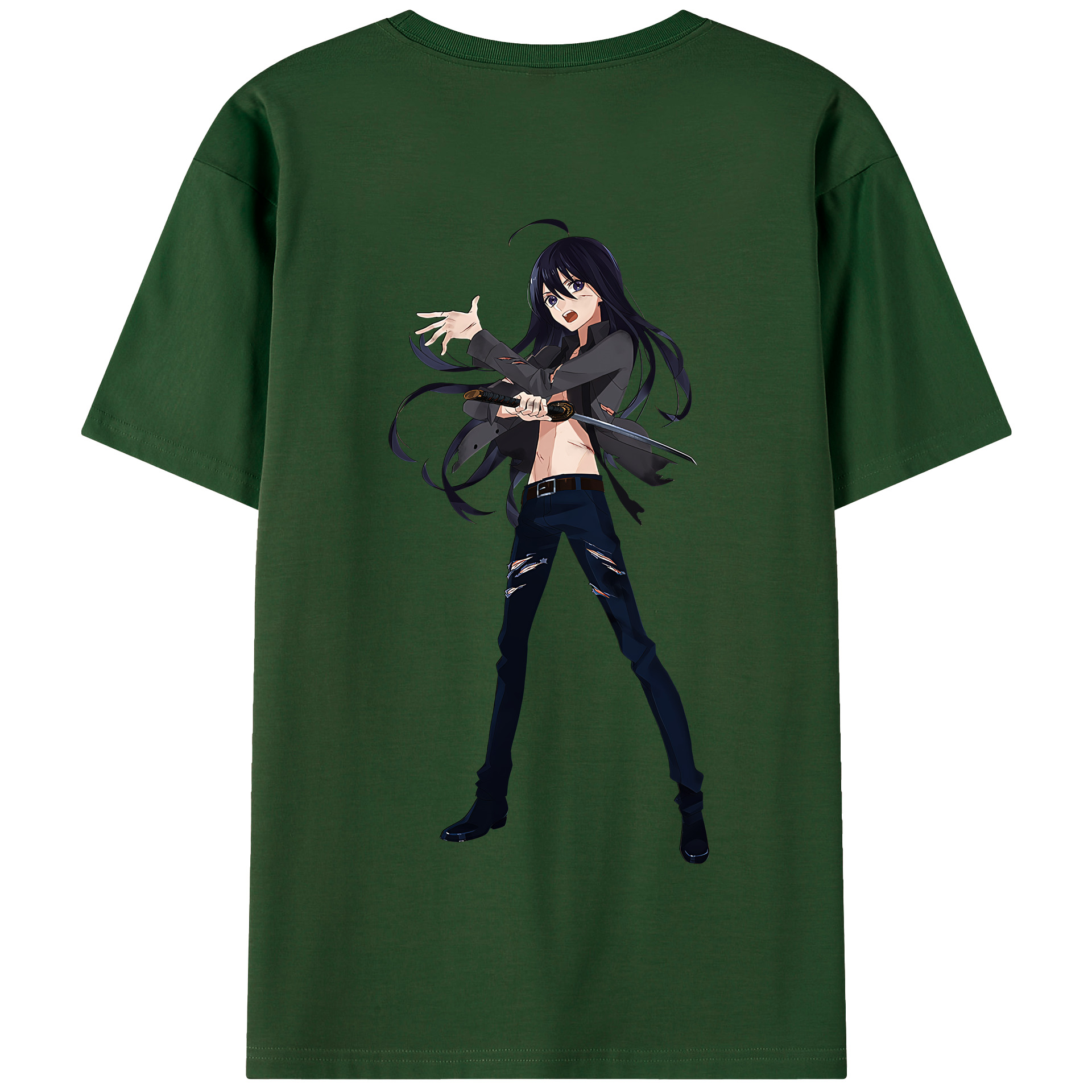 （画像用） 刀剣乱舞 Touken Ranbu 綿100％半袖Tシャツ（背面プリント）
